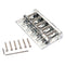 5 String Bass Bridge Electric Guitar Bridge Metal Part With Screw Wrench, Chrome