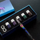 Glass Fountain Pen Gift Box Crystal Set Creative Stationery Ink Pen W2J9 Y2S1