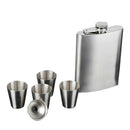 Stainless Steel Flat Jugs Russian Spirits Pots Outdoor Portable Bottle Hous