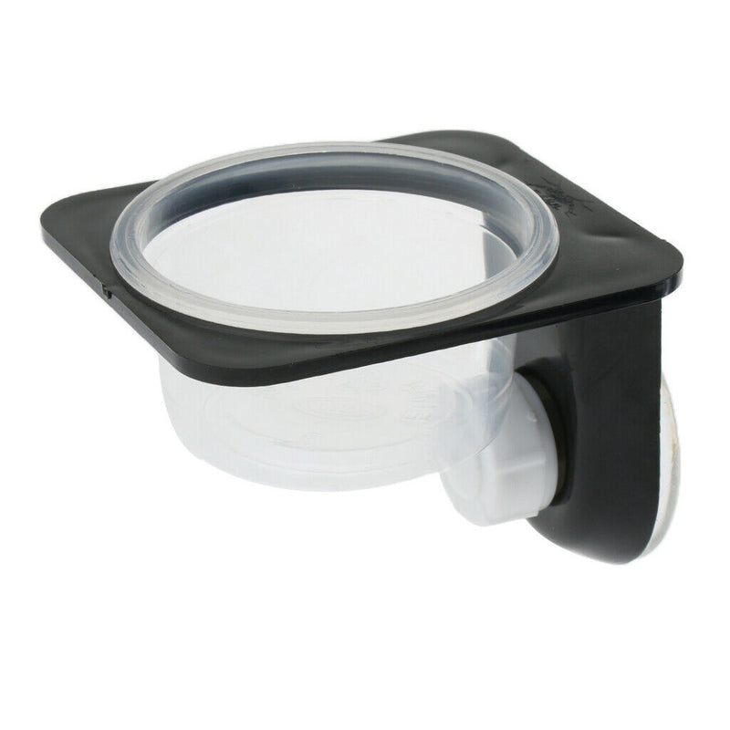 3Pcs Dual Single Reptile Feeding Bowl with Suction Cup for Worm Gecko Beetle