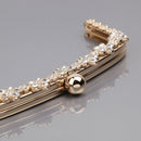22cm Fashion Metal Rhinestone Purse Handle Bag DIY Craft Frame Kiss Clasp Lock