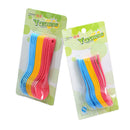 12 Pack Daisy Baby Feeding Colourful Plastic Spoons Toddler Feeding Spoon