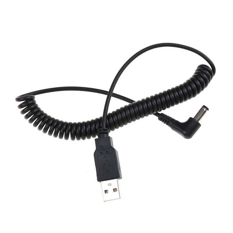 1.5m USB 2.0 Male to 5V DC Power 5.5mm x 2.1mm Barrel Adapter Connector Cable LJ