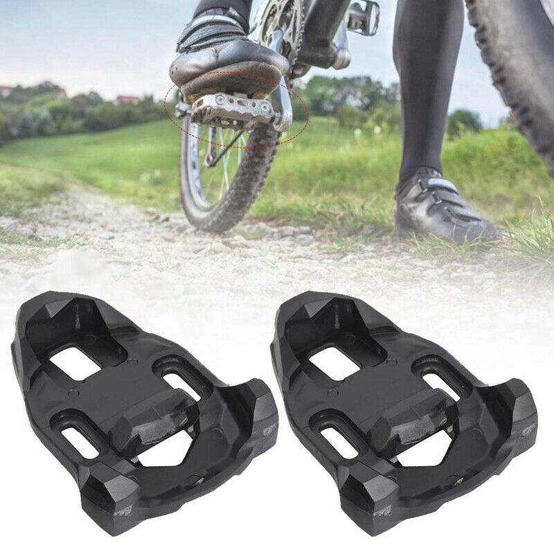 Bike Cleat Set Plastic Black Road Bike Cycling Pedal Cleat Lock Anti-Skid R