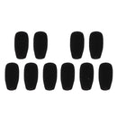 Pack of 10 Microphone Mic Sponge Cover Wind Muffs Dustproof Anti-noise - Black