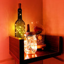 1pc 1m LED String Light Cork Button Copper Wire Fairy Lamp (Warm White)