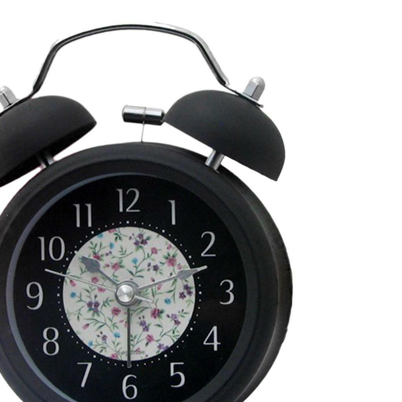 Twin Bell Alarm Clock Loud Retro Alarm Clock Quartz Operated with Nightlight