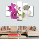 Canvas Decorative Wall Art Paintings Orchid&Rock Print No Framed 30/40/50cm