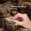 Pocket TC4 Titanium Alloy Tweezers Outdoor Camping Clamping Gadget (Ti)