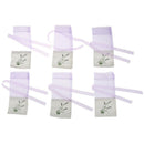 Beautiful 6pcs Sachets Flower Printing Empty Lavender Fragrance Sachet Bags OZ