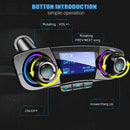 Car Charger Bluetooth FM Transmitter Wireless In-Car FM Transmitter Radio A A9T4