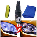 Car Headlight Maintenance Clean Kit Retreading Agent Repair 50ML Spray Poli W2I4