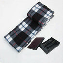 Electric Scarf 4.5V Thermal Heated Scarf Polyester Plaid Fabric Battery Ope