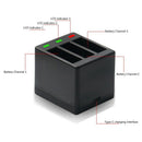 Rapid 3-Channel Battery Charger with USB Cable for Hero 5 Hero 6 Black Hero