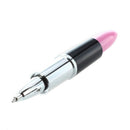 Pen Ball point pen Lipstick Shape pink Color Ink Blue D2E1