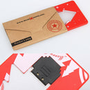 Pocket Folding Credit Card Christmas Tree Shape LED Light Xmas Home Decor
