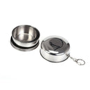 240ml stainless steel portable outdoor travel folding collapsible cup telesco!E