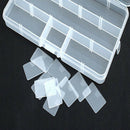 15 Lattices Portable Transparent Storage Holster Detachable Fishing Tackle Box