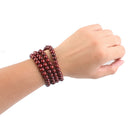 108pc 8mm Wood Beads Tibet Buddhist Prayer Bracelet Bangle Mala Necklace