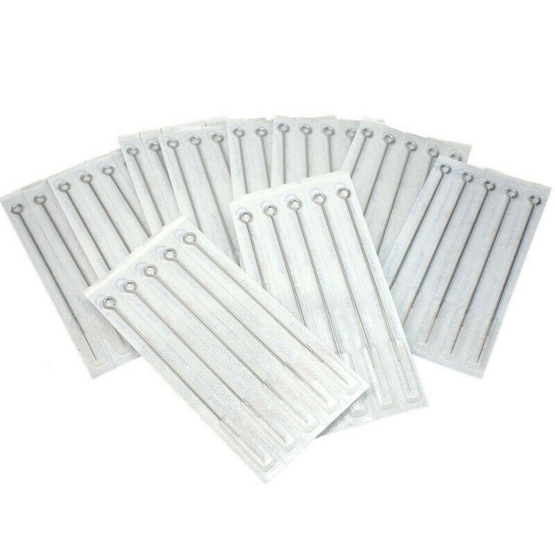 50x 7RL Disposable Stainless Steel Sterile Round Liner Tattoo Gun Supply  CWE