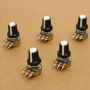 5Pcs 10K OHM Terminal Linear Taper Rotary 15mm Resistor Potentiometer & Knob Set