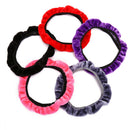 3Pcs/set Winter Soft Warm Plush Car Steering Wheel Cover Handbrake Cover Gray Gw