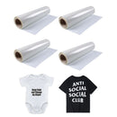 4Pcs  Transfer Vinyl Iron on for T Shirts Fabrics DIY Embellishment