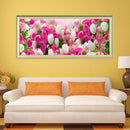 5D DIY Drill Diamond Painting Tulips Cross Stitch Embroidery Kit Home Decor