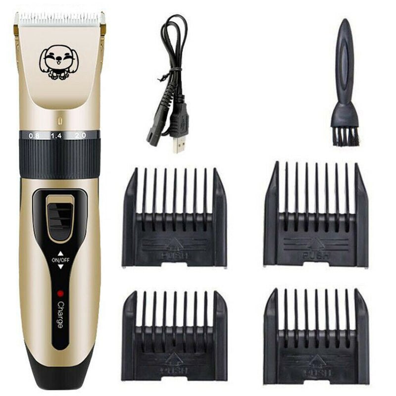 USB Rechargeable Pet Hair Clipper Cat Dog Hair Trimmer Grooming Shaver Set