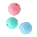 300Pcs Mixed color Acrylic Spacer Beads Round Ball 8mm Dia.