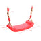 Outdoor Swing Set Seat With Rope Red