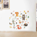 Cute Jungle Animal Zoo Wall Stickers Nursery Girls Childrens Bedroom Art Decals