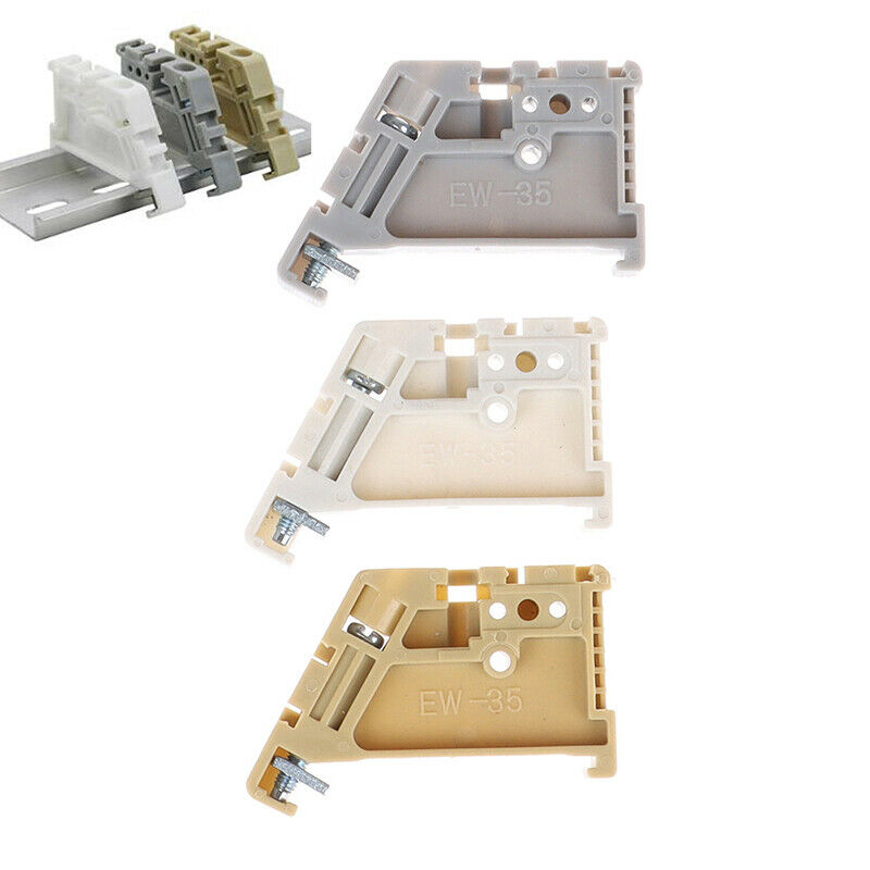 10PC EW-35 SAK JXBS-BF Terminal Din Rail End Bracket Terminal Fixings PartsB Kw