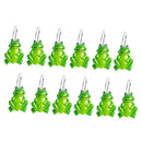 Set Of 12 Cute Cartoon Frog Shower Curtain