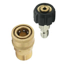 2X Durable Pressure Washer Quick Connect M22/14 to 1/4 Inch Pipe Heavy Duty