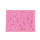 Animal Chocolate Silicone Mold Fondant Molds Squirre Deer Mould Cake Tools JR