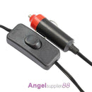 Auto Car Fan Vehicle RV Dashboard Portable 8" Clip-On Oscillating 12V Cooling