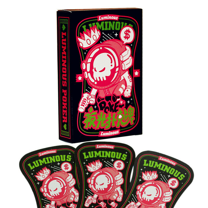 54 Cards Newest Luminous Playing Cards Fluorescence Night Watch Poker Cards X2F3