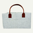 Multi-function Portable Baby Diaper Storage Bag Felt Mummy Nappy Organizer