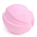 Pet Rugby Shape Chew Toys Dog Bite Tooth Clean Interactive Balls (Pink)