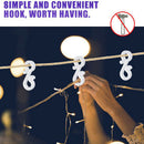 24Pcs Christmas Mini Gutter Hang Hooks Weatherproof Plastic S Clip HooksB Hn