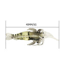 Fishing Lure Shrimp Simulation Prawn Fishy Smell Artificial Swimbait w/Hook