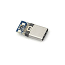 2pcs USB 3.1 Type C Male DIY Solder Cable Plug Socket Attached PC Board SMT ~ï¼ˆ