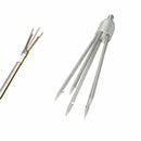 5-Prong Fishing Fish Frog Eel Salmon Barbed Stainless Spear Gig M8 Long Nut