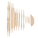 Set Of 12 Acoustic Guitar Ea Brace Wooden Kit For Luthier Guitar Maker DIY