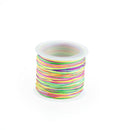45m/lot 0.8mm Rainbow Tassel Cord DIY Bracelet Necklace Line Waxed Thread LJ