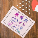 Carbon Steel Snowflake Series Transparent Seal Stamp Stencils (ST0351A1)