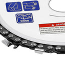 4.5 Inch Yellow Circular Saw Blade Chainsaw Chain Wood Carving Disc Woodwor