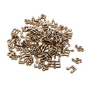 100 Pieces Note Shapes Wooden Chips Embellishments for Clothes Jeans Coat