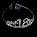 18 Years Old Birthday Crown Crystal Hairband Girl Tiara Princess Head Accessory-